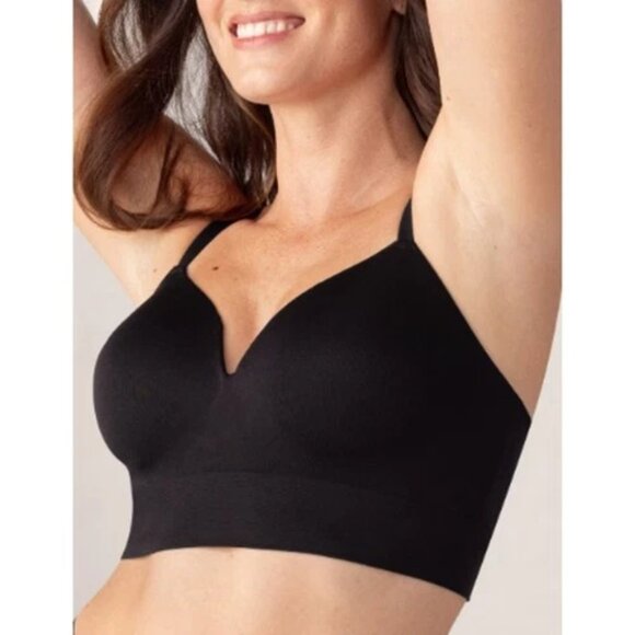 New Truekind Supportive Bra Size Large Comfort Wireless Shaping Black Shapermint - Picture 1 of 9